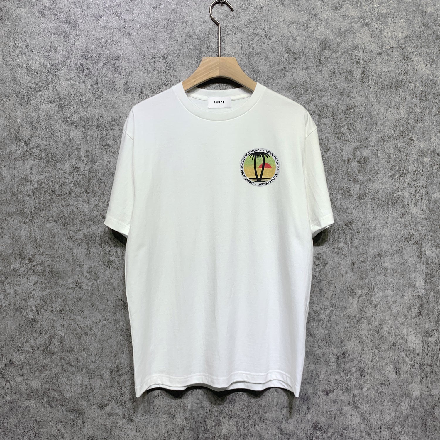 Rhude T Shirts Printed Trendy Pure Cotton