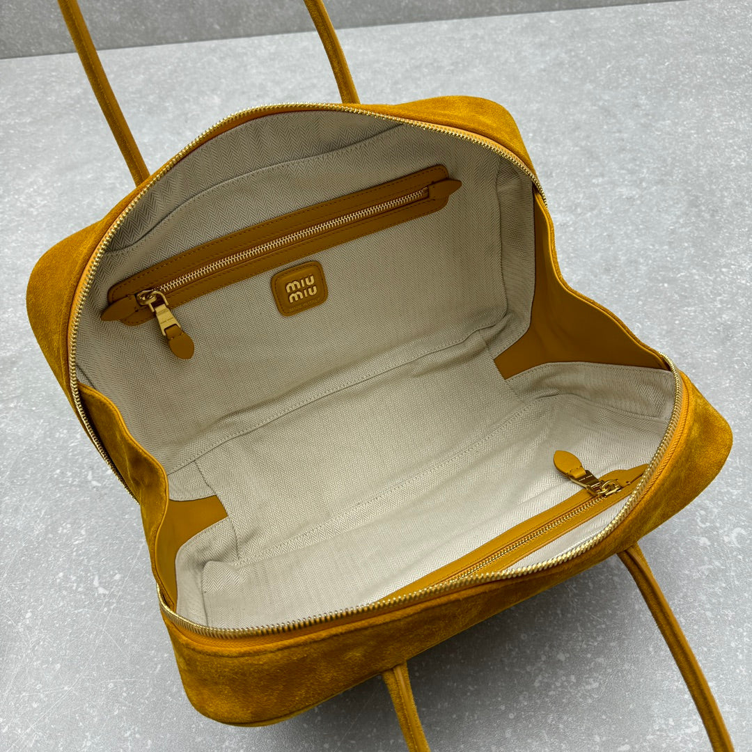 ＭＩ ＭＵ SUEDE BEAU BAG WHISKEY