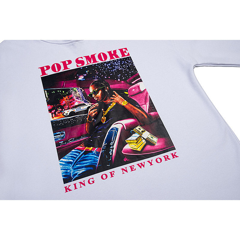 Vlone Hoodie Autumn And Winter Pink Large V Hooded Sweater