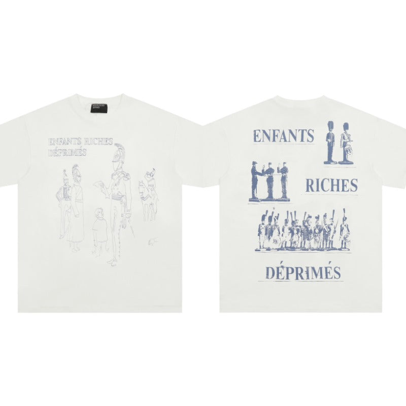 ERD T Shirts Printed Pure Cotton Loose Short Sleeve T-shirt