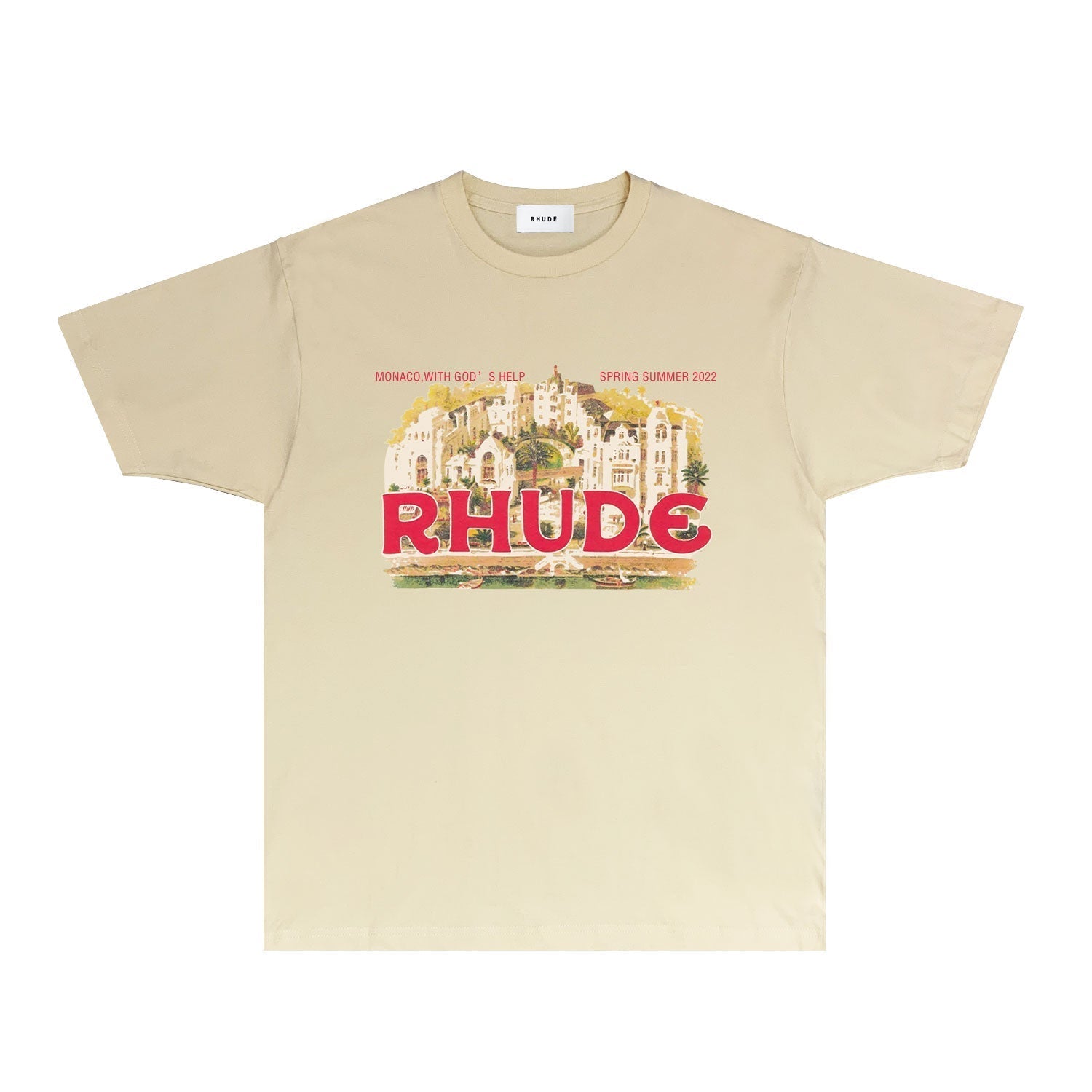 Rhude T Shirts Printed Trendy Pure Cotton