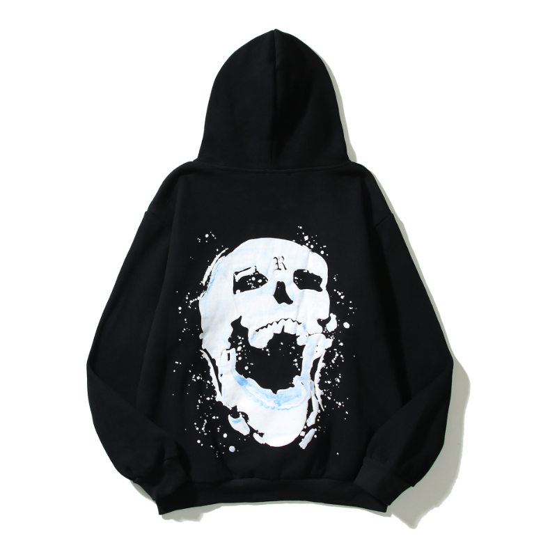 Kanye West Sunday Service Hoodie Autumn And Winter Skull Velvet Padded Hooded Sweatshirt