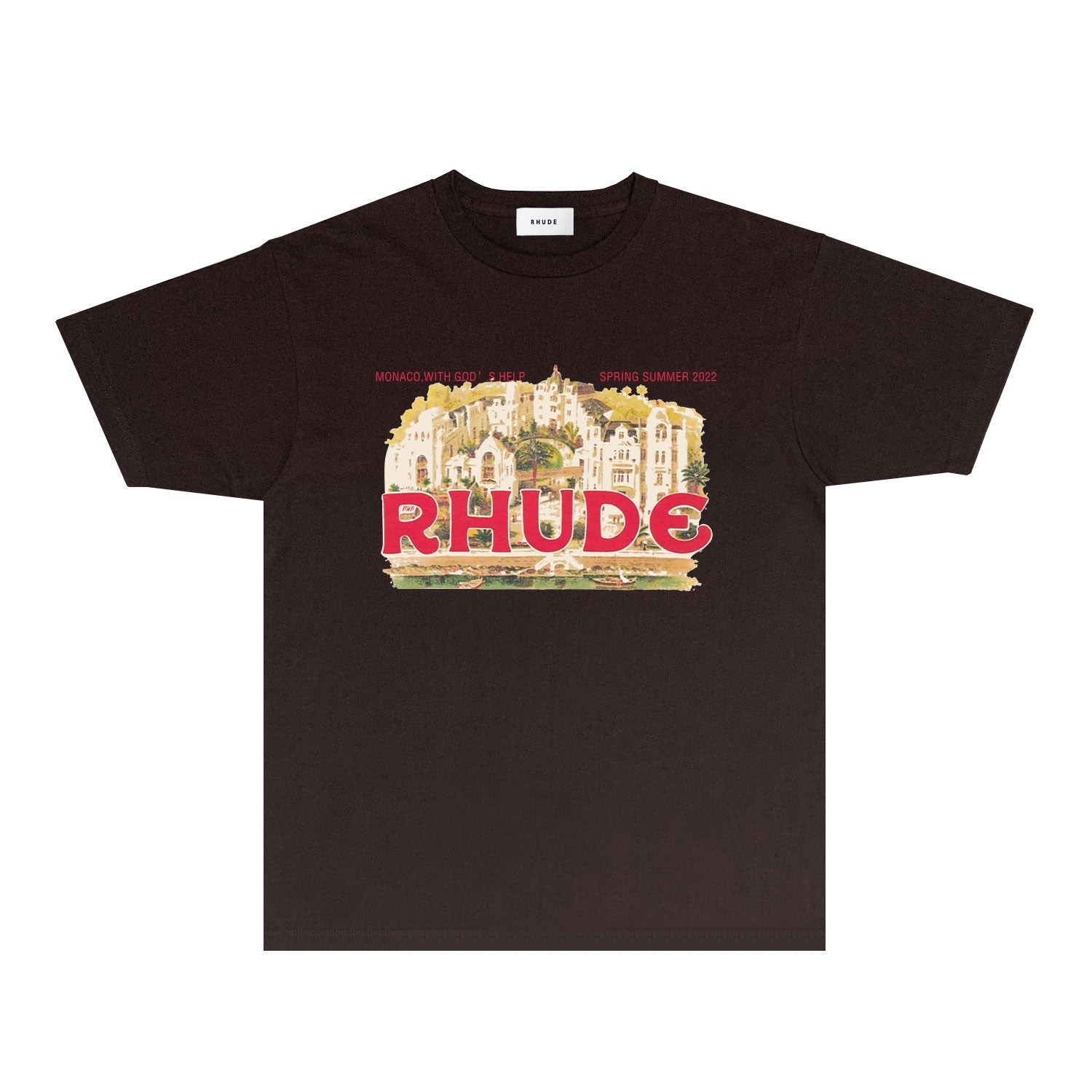 Rhude T Shirts Printed Trendy Pure Cotton