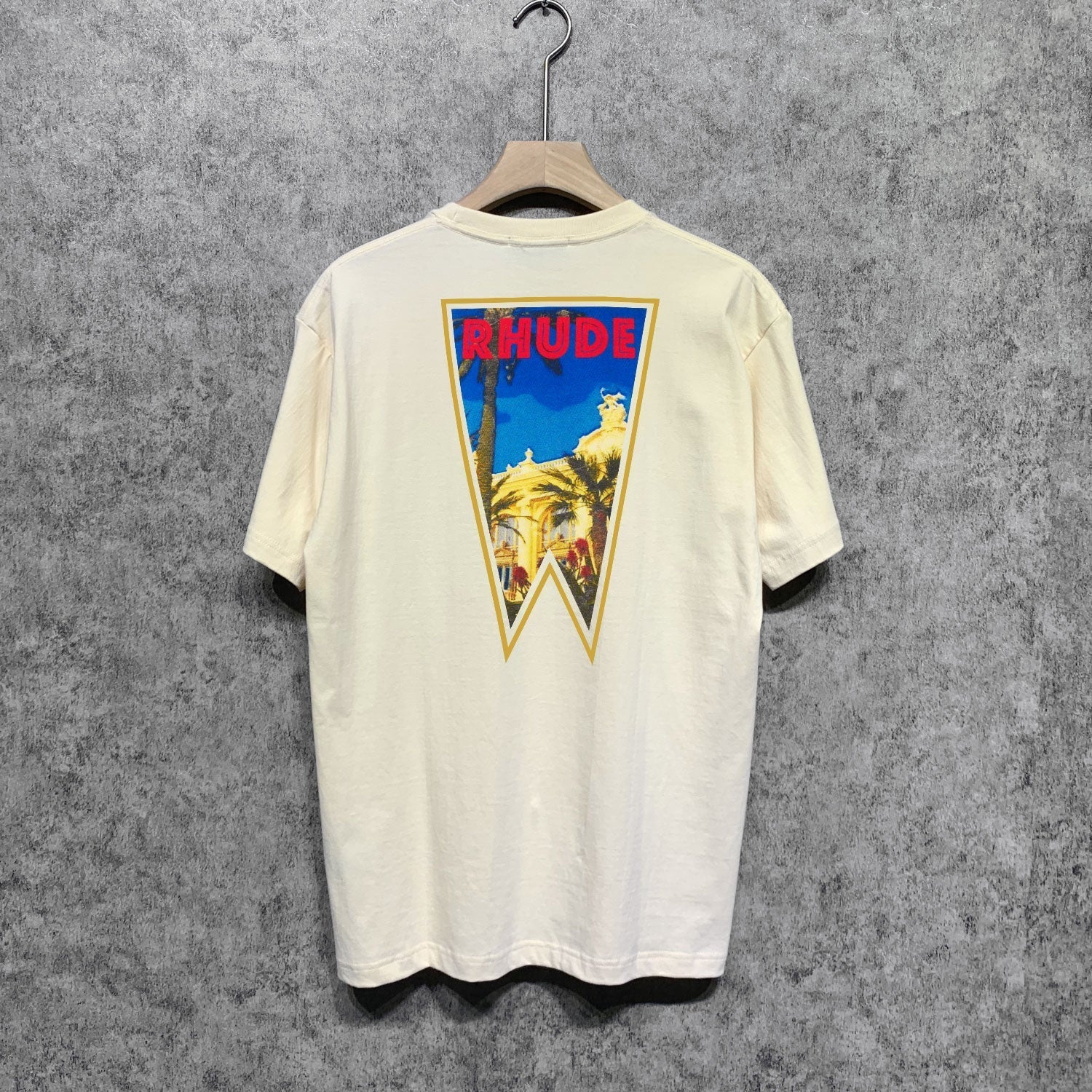 Rhude T Shirts Printed Trendy Pure Cotton