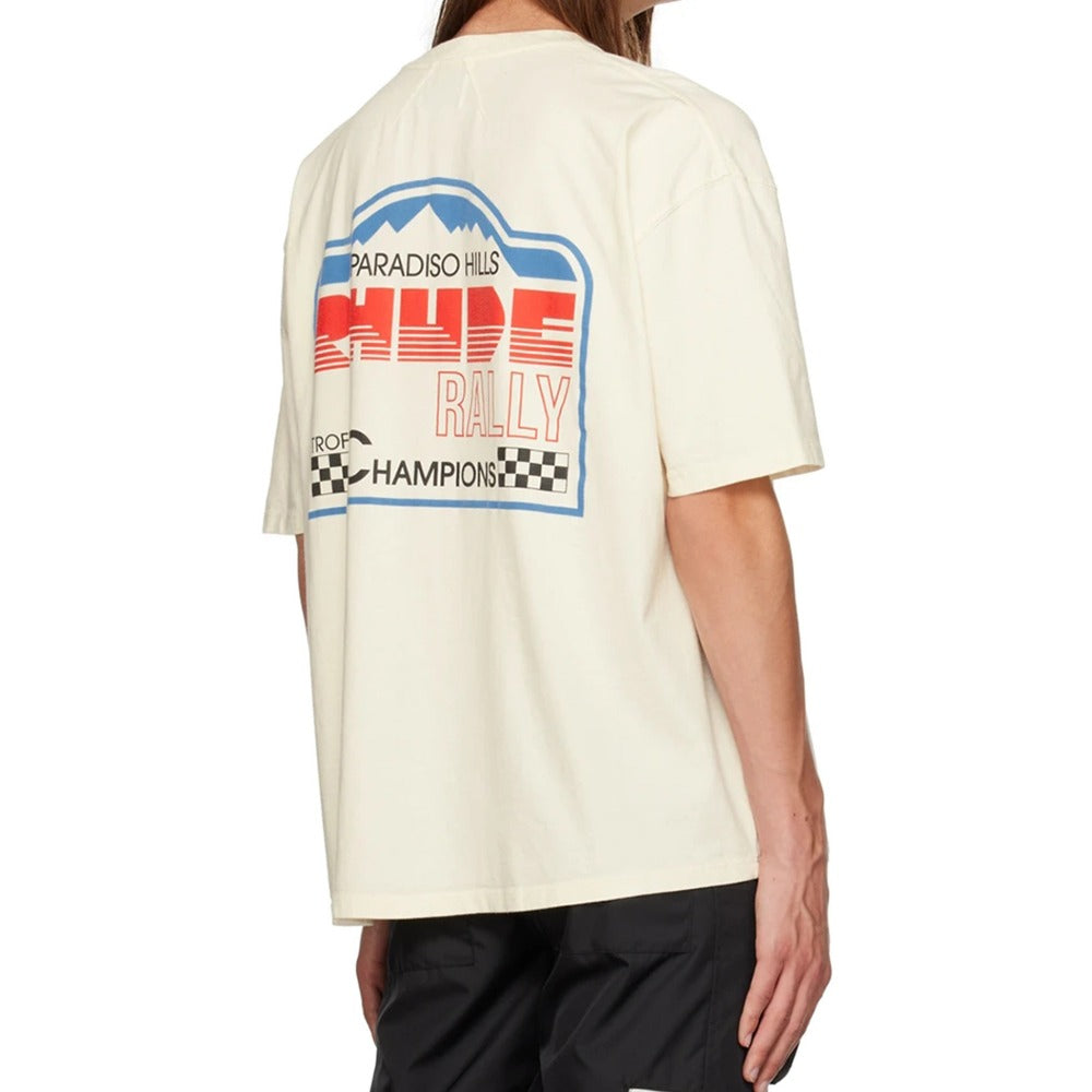 Rhude T Shirt Alphabet Slogan Printed Short Sleeve T-Shirt