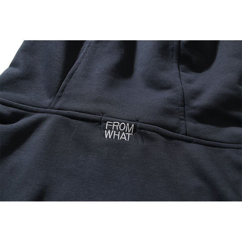 Kanye West Sunday Service Hoodie Letter Embroidered Half Loose Zip Hooded Sweater