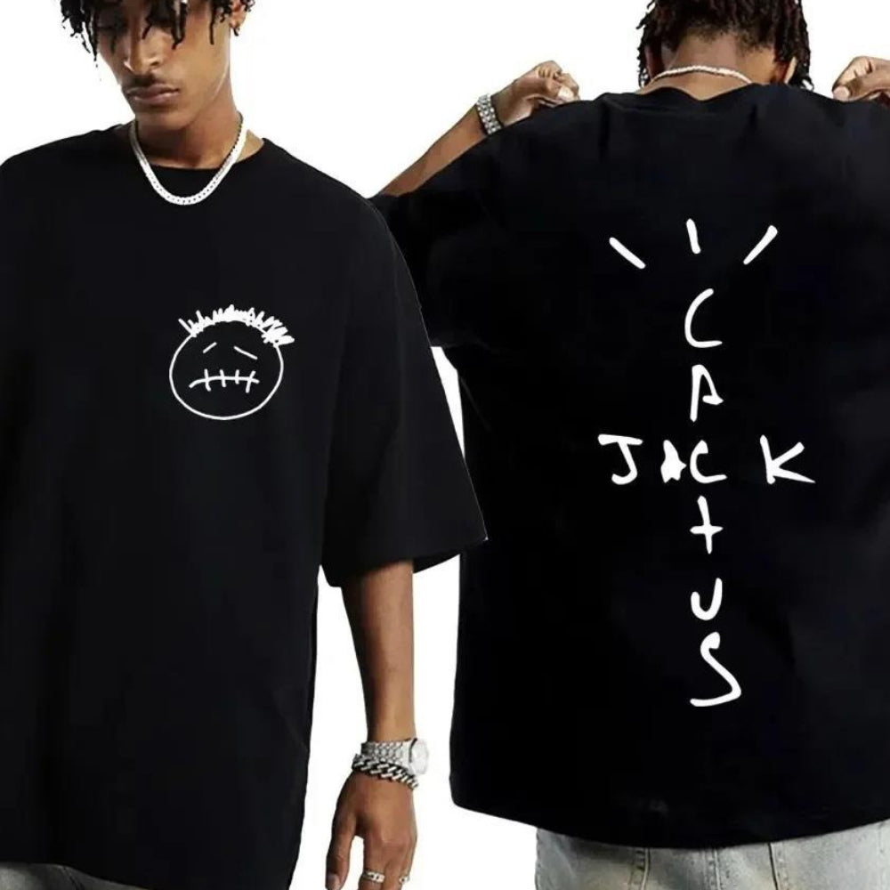 Rapper Cactus Jack Music Album T Shirts Men Women Fashion
