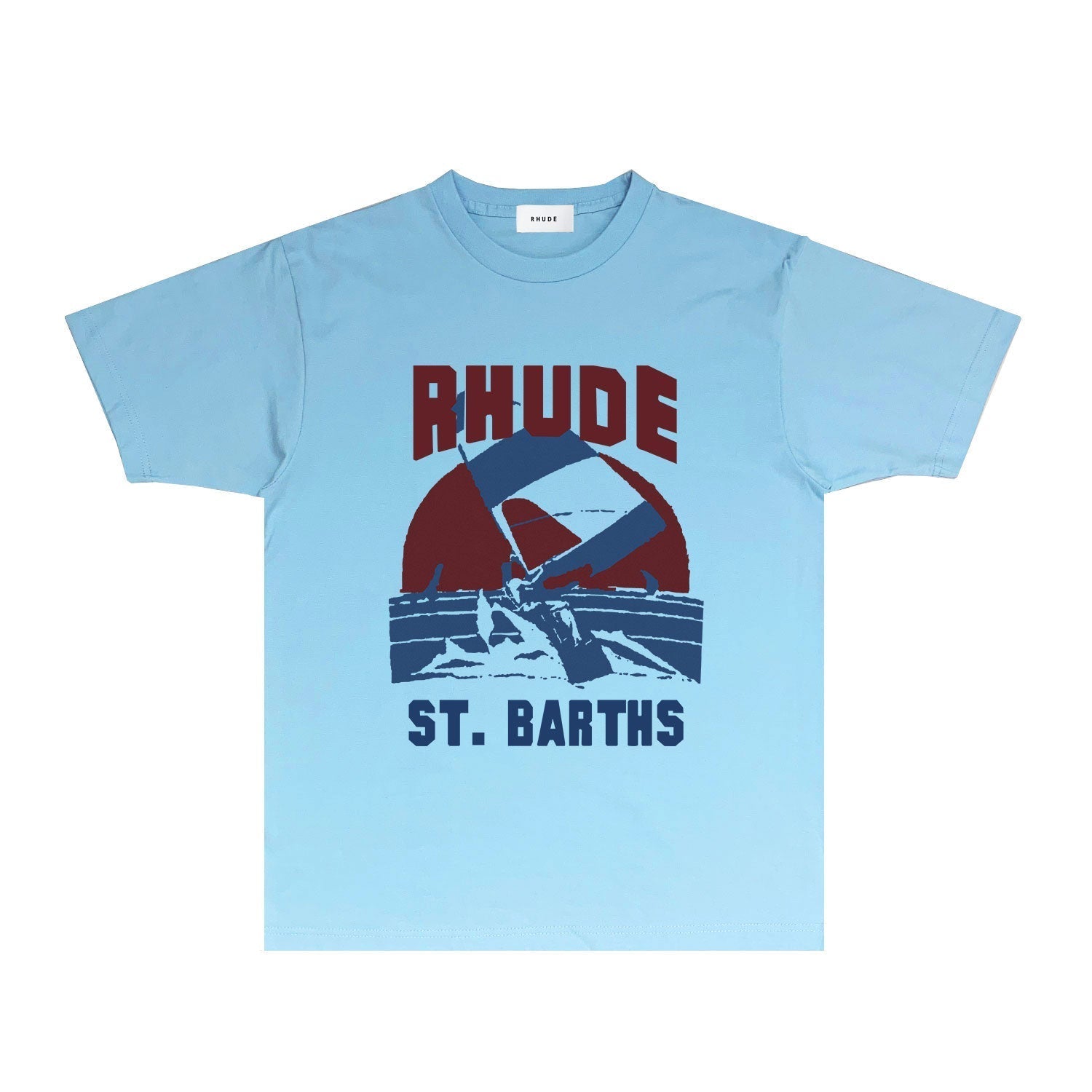 Rhude T Shirts Printed Trendy Pure Cotton
