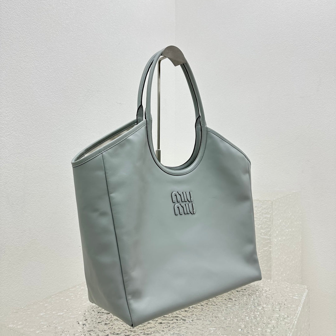 ＭＩ ＭＵ  IVY LEATHER BAG CORNFLOWER