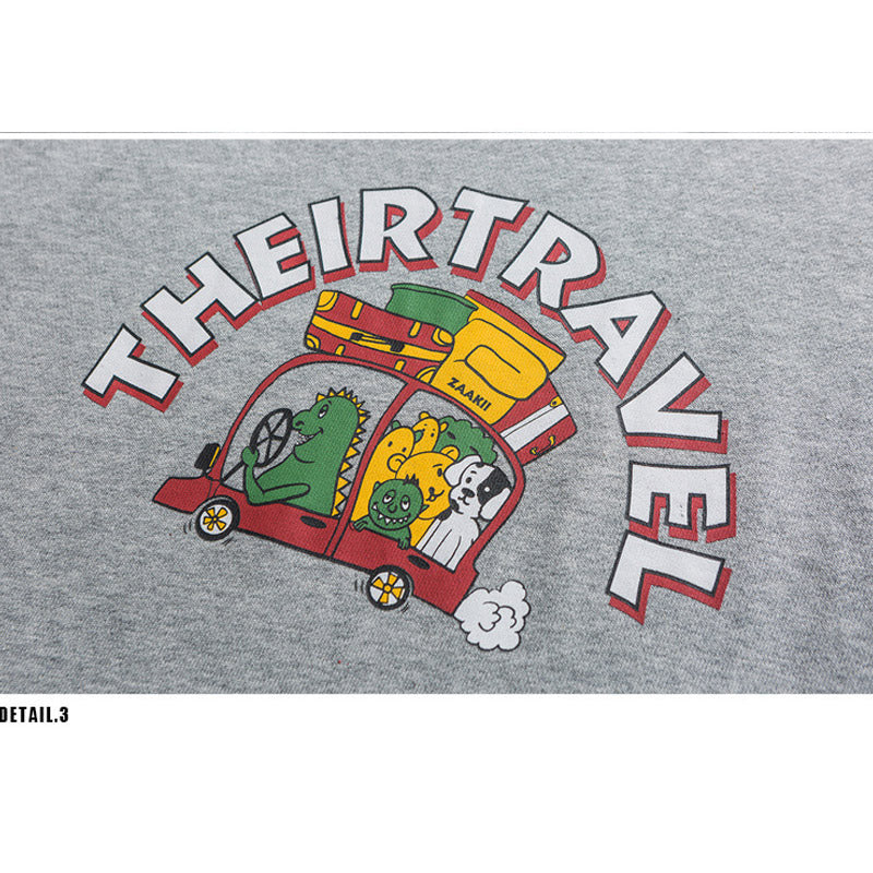 Men's Graphic Hoodies Men's Autumn Loose Hooded Sweater