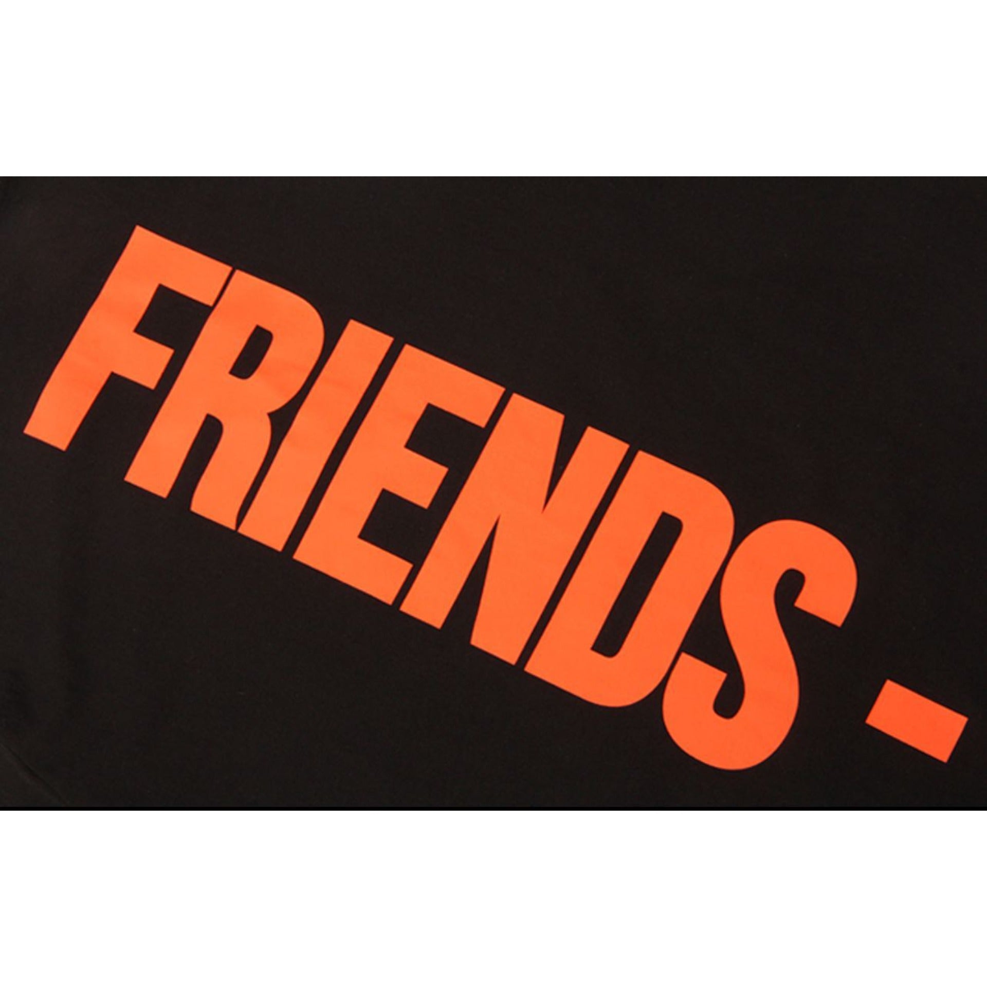 Vlone T Shirt Spring Summer Orange Small V Letter Print