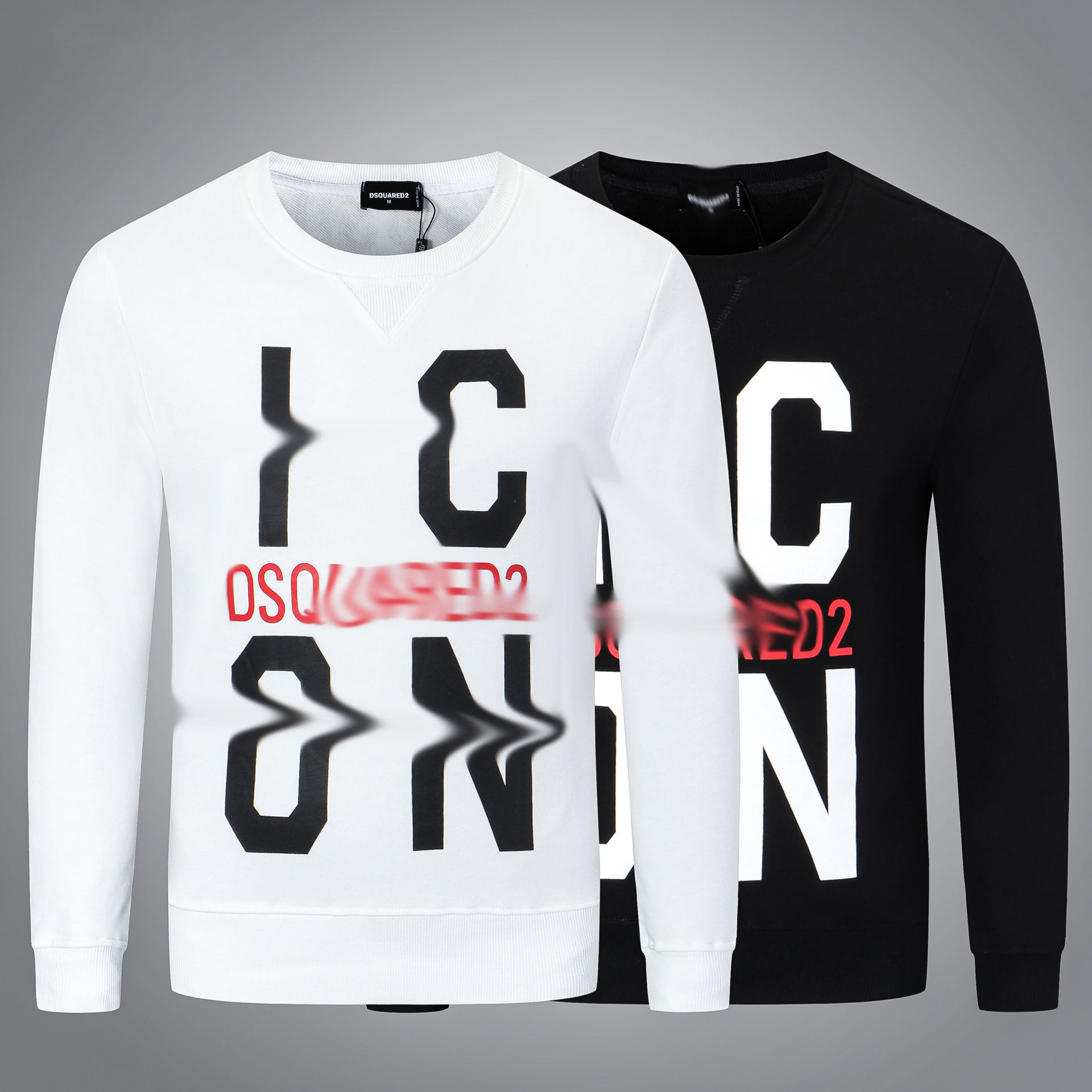 Dsq2 Hoodie DSQ Lian D2 Icon Letter Print Sweatshirt Trendy Men's Autumn and Winter