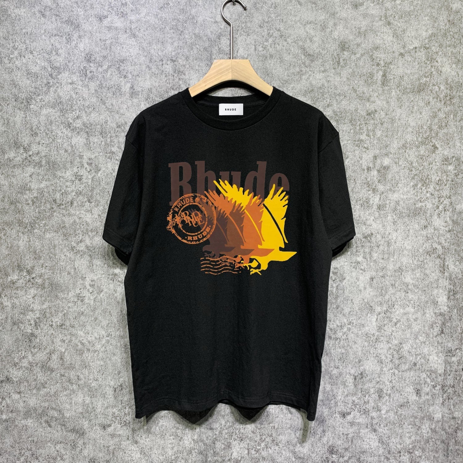 Rhude T Shirts Printed Trendy Pure Cotton