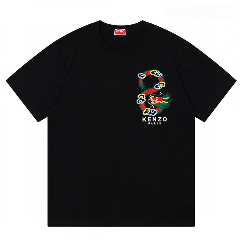 KENZO T Shirt Summer Tiger Head Casual
