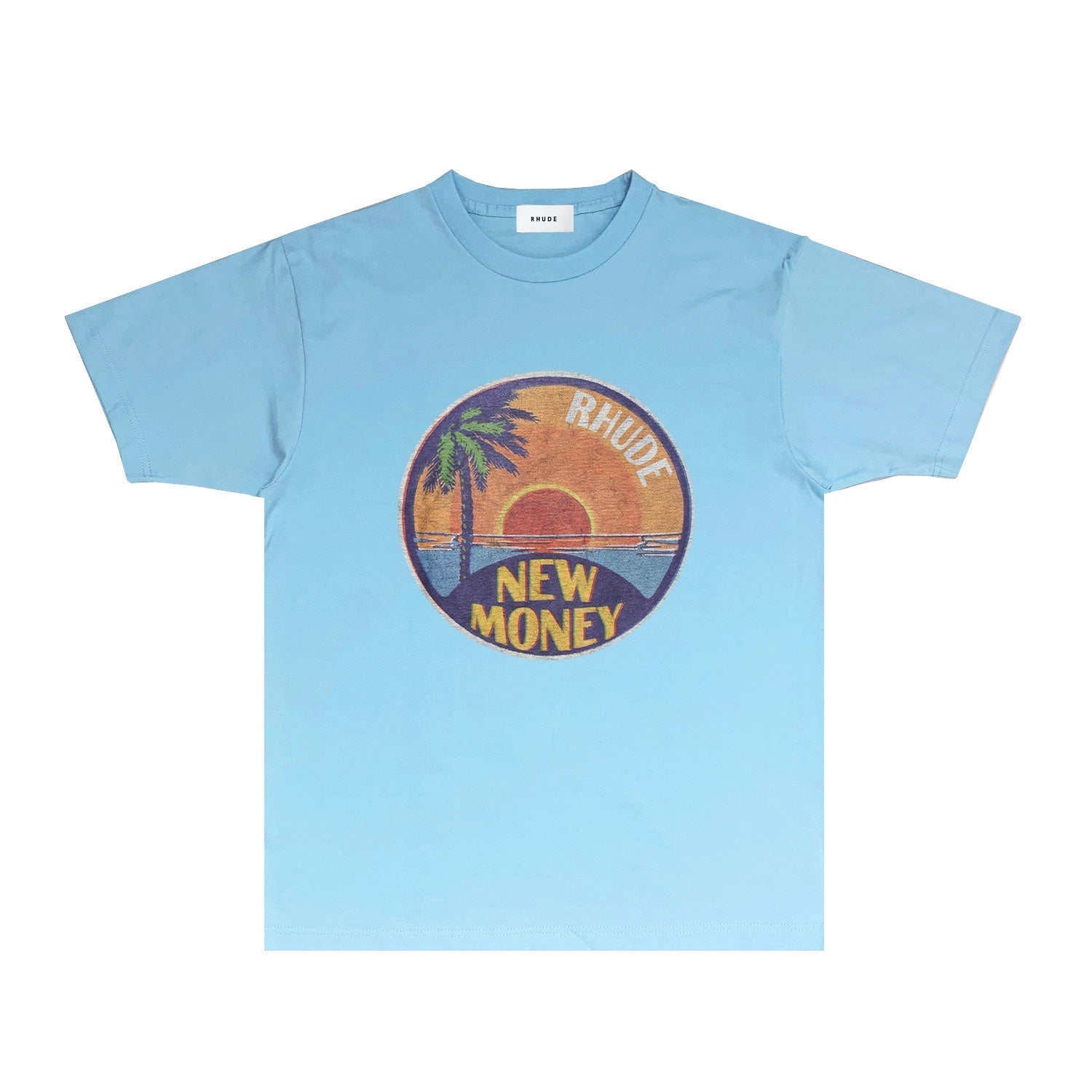 Rhude T Shirts Printed Trendy Pure Cotton