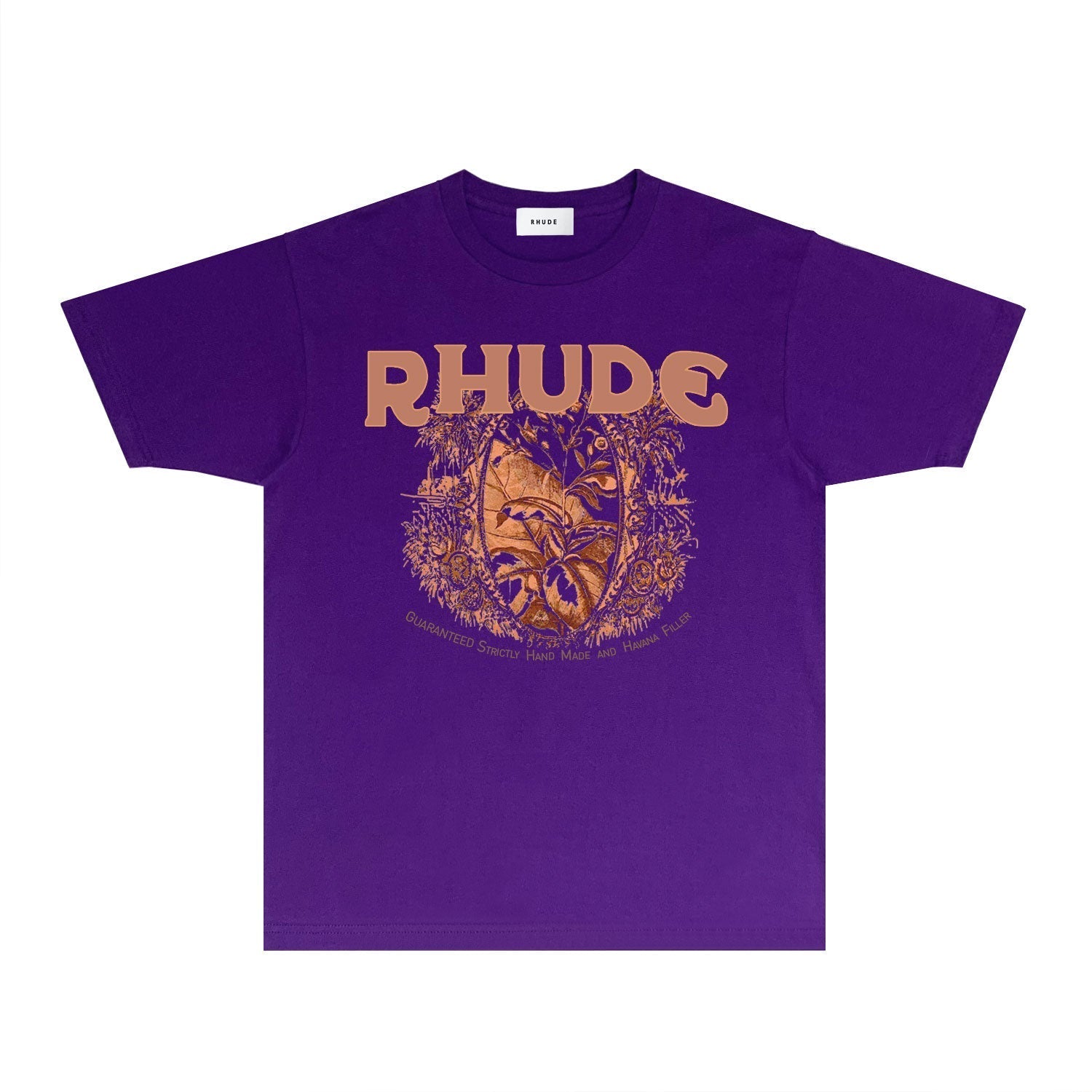 Rhude T Shirts Printed Trendy Pure Cotton