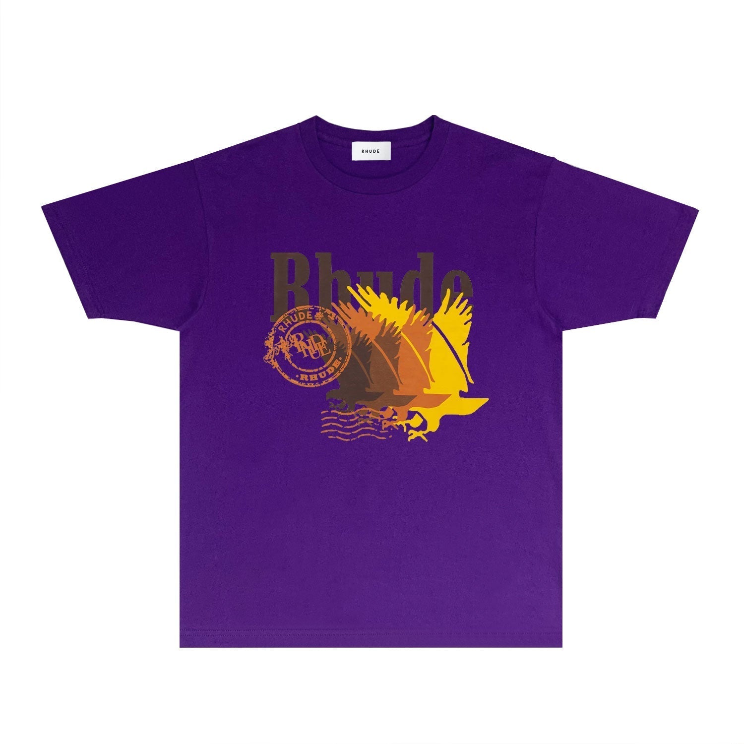 Rhude T Shirts Printed Trendy Pure Cotton