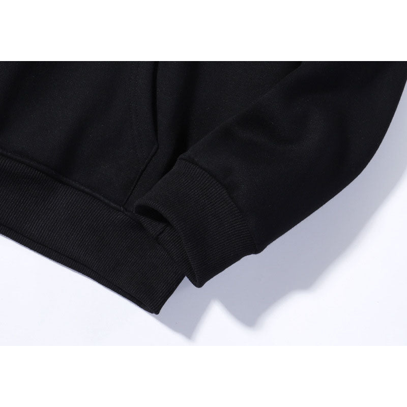 Kanye West Sunday Service Hoodie Autumn And Winter Suns Printing Hooded Fleece Lined Sweater Couple