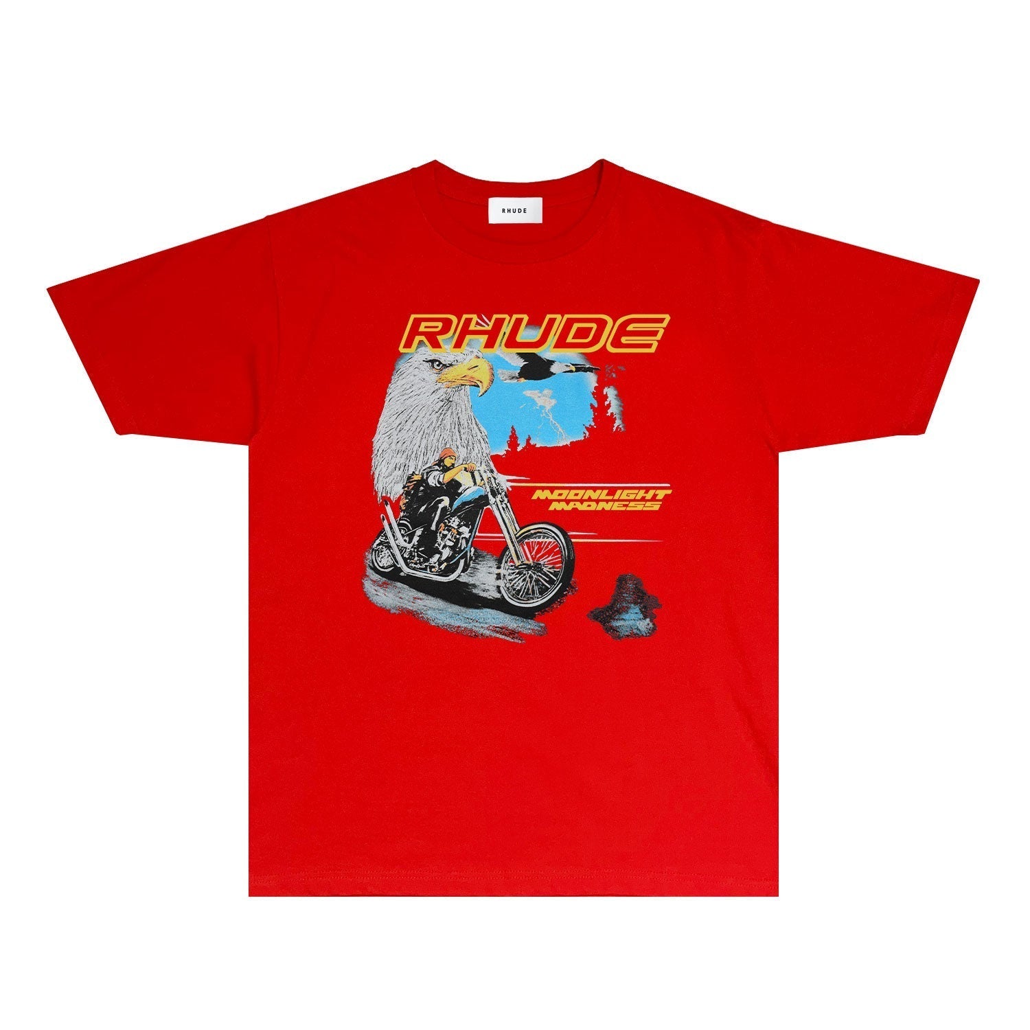 Rhude T Shirts Printed Trendy Pure Cotton