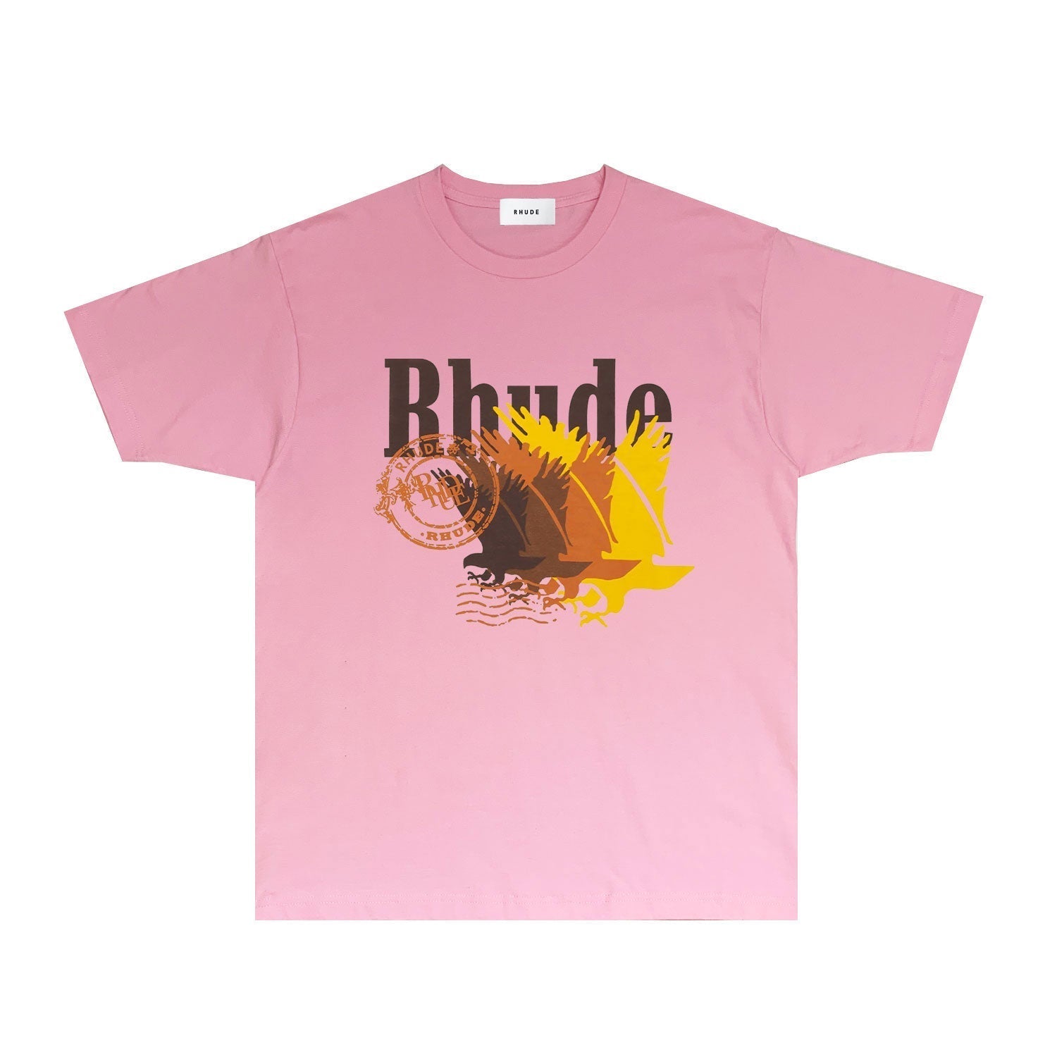 Rhude T Shirts Printed Trendy Pure Cotton