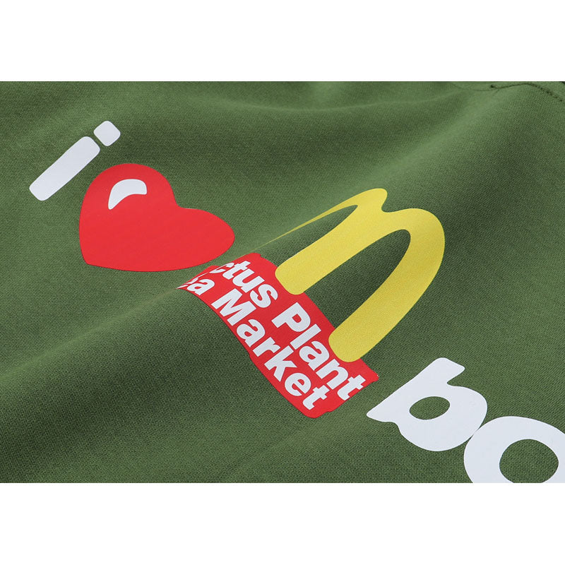 Kanye West Sunday Service Hoodie Autumn And Winter I Love M Box Velvet Padded Hooded Sweatshirt