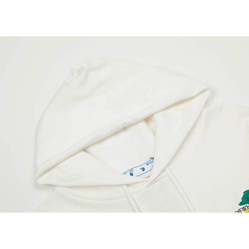 OFF WHITE Hoodie Trendy Street Style Personalized Cotton