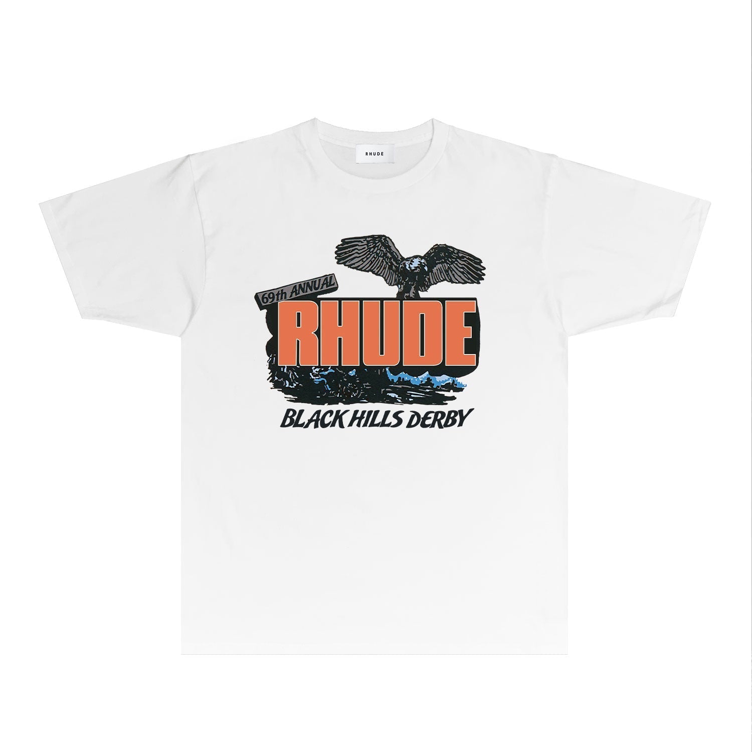 Rhude T Shirts Printed Trendy Pure Cotton