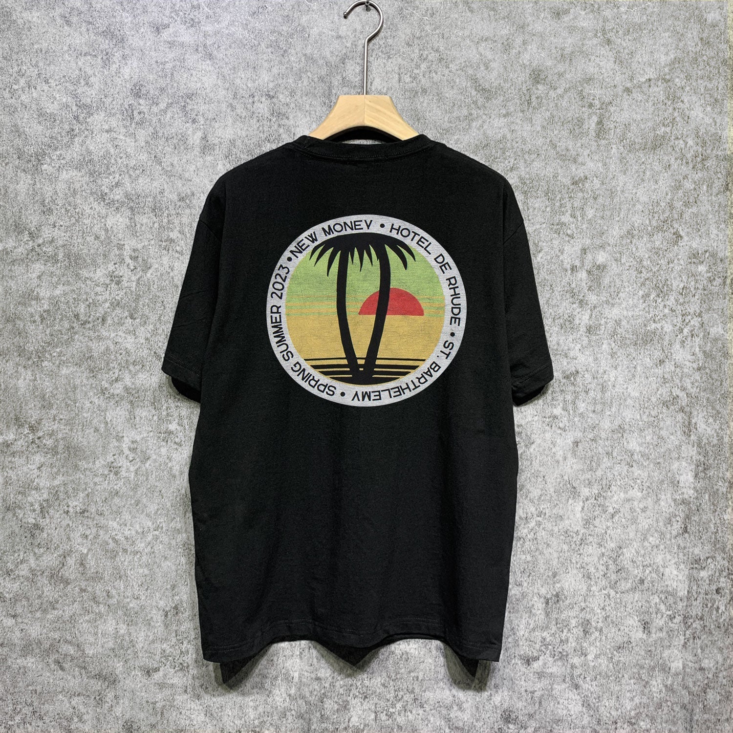 Rhude T Shirts Printed Trendy Pure Cotton