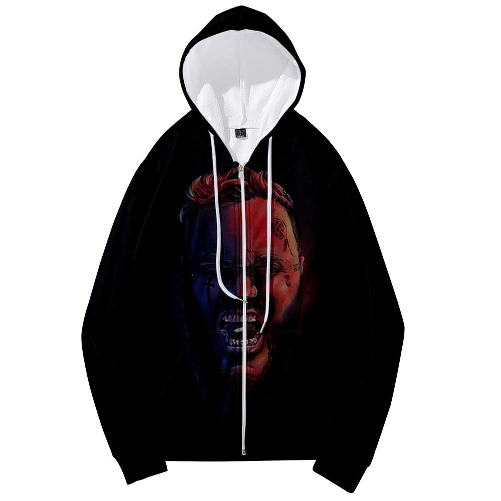 Jelly Roll Hoodie 3d Printed Zipper Hooded Men'S Women'S Pullover