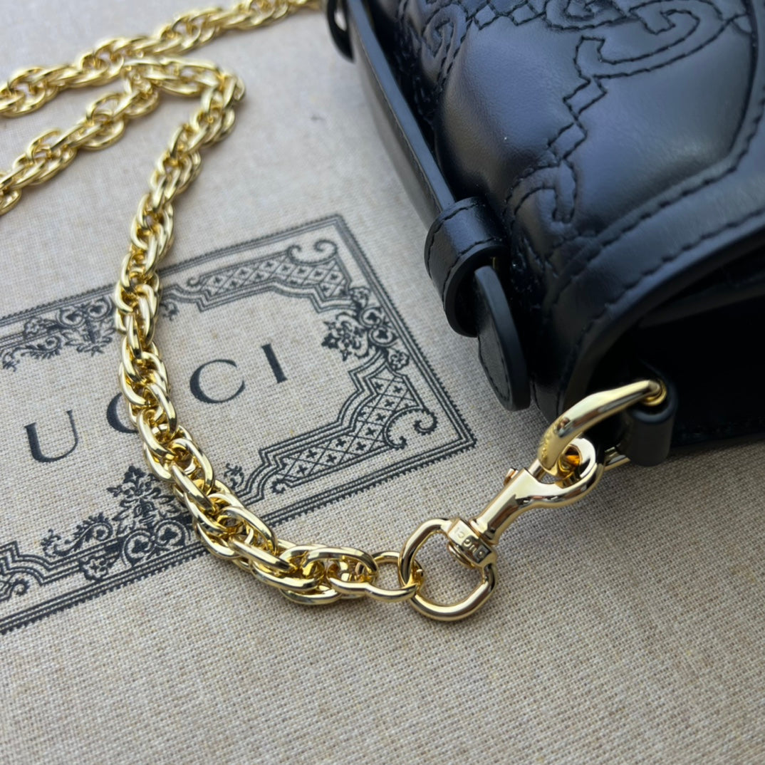 ＧＣＣＩGG MARMONT TOP HANDLE BAG BLACK