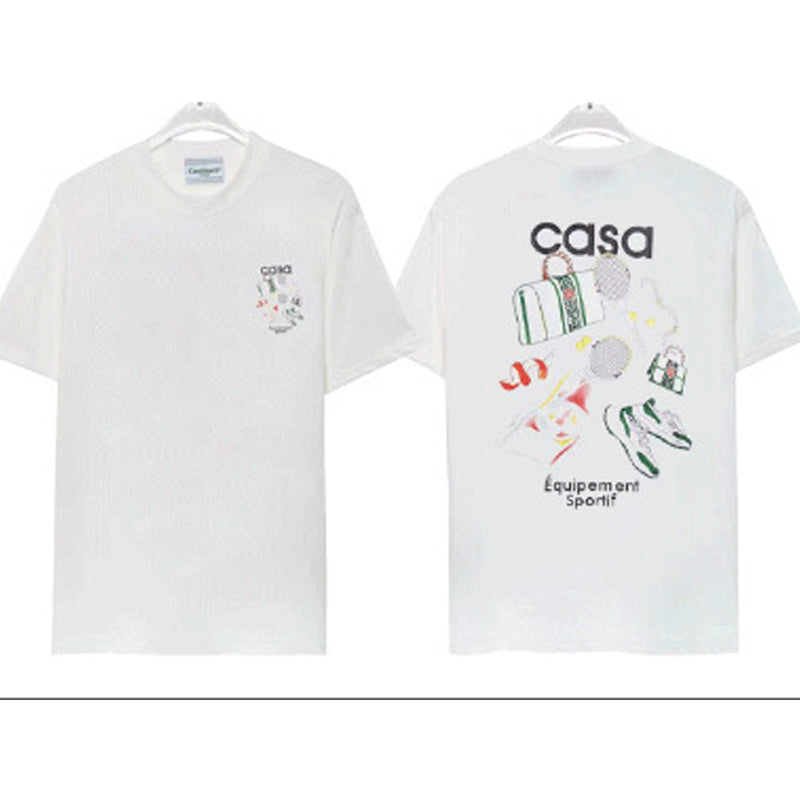 Casablanca T Shirts Rainbow Gate Alphabet