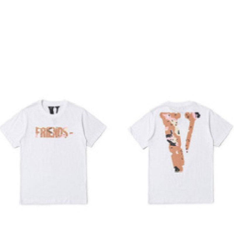 Vlone T Shirt Die Monroe Loose Male And Female Couple Short Sleeve T-Shirt