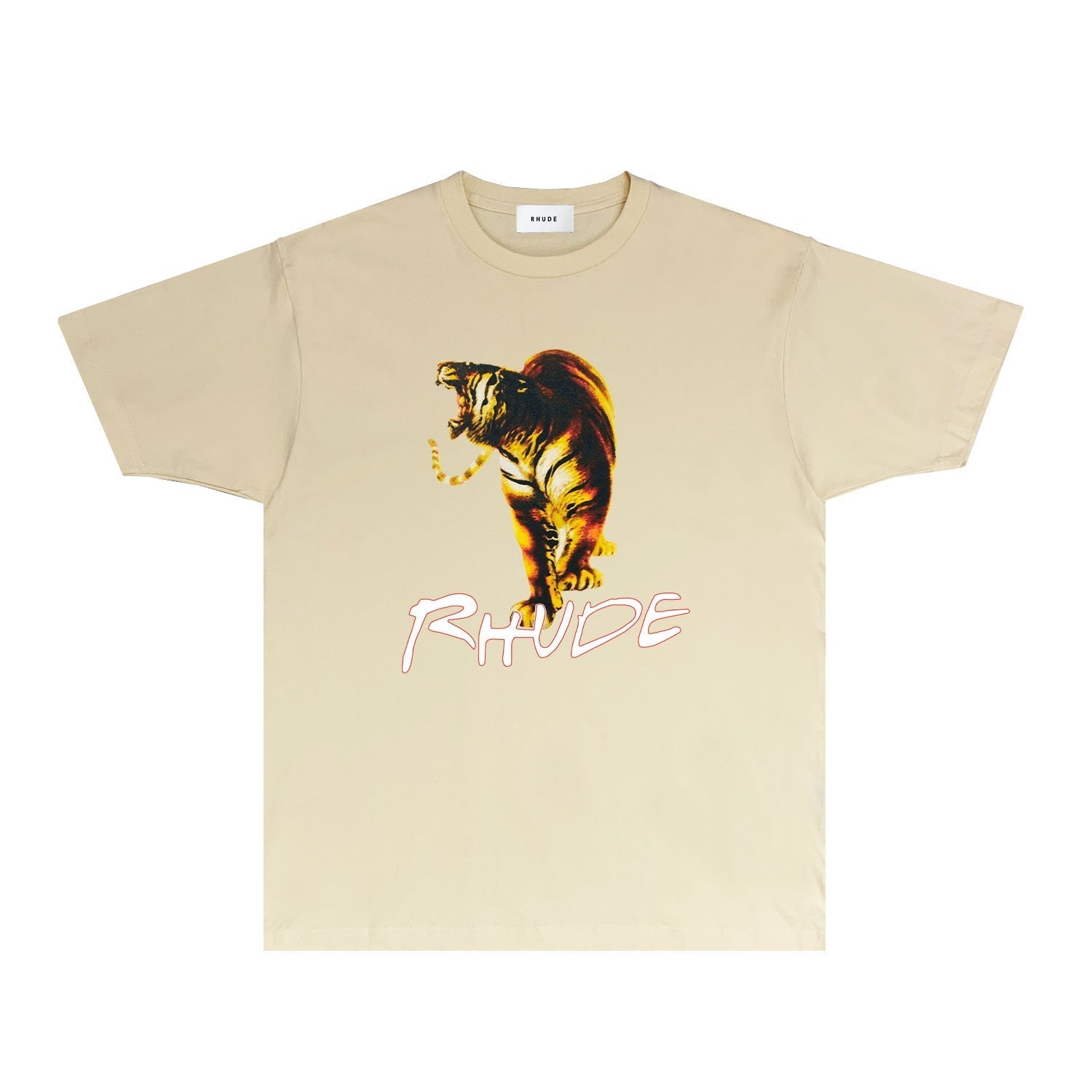 Rhude T Shirts Printed Trendy Pure Cotton