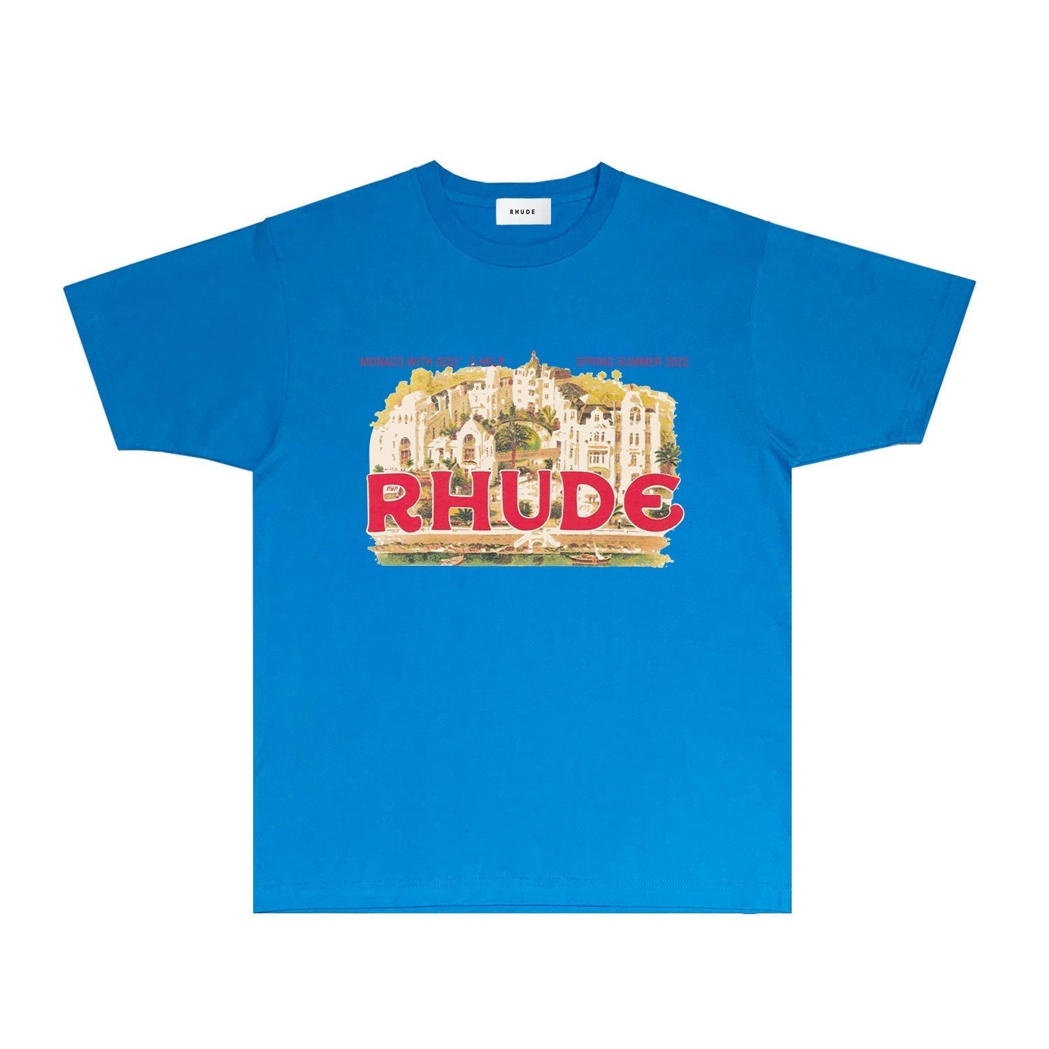 Rhude T Shirts Printed Trendy Pure Cotton