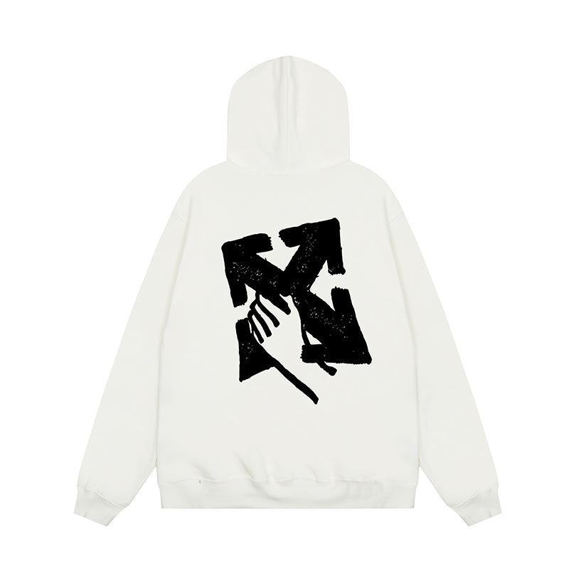 OFF WHITE Hoodie Trendy Street Style Personalized Cotton