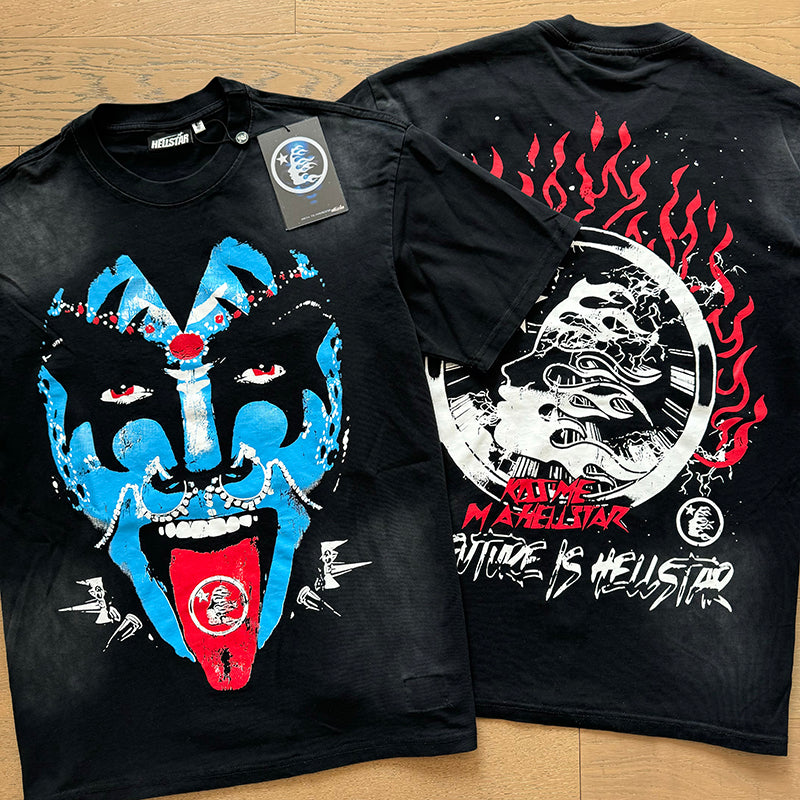 Hellstar T Shirts Washed Aging Process