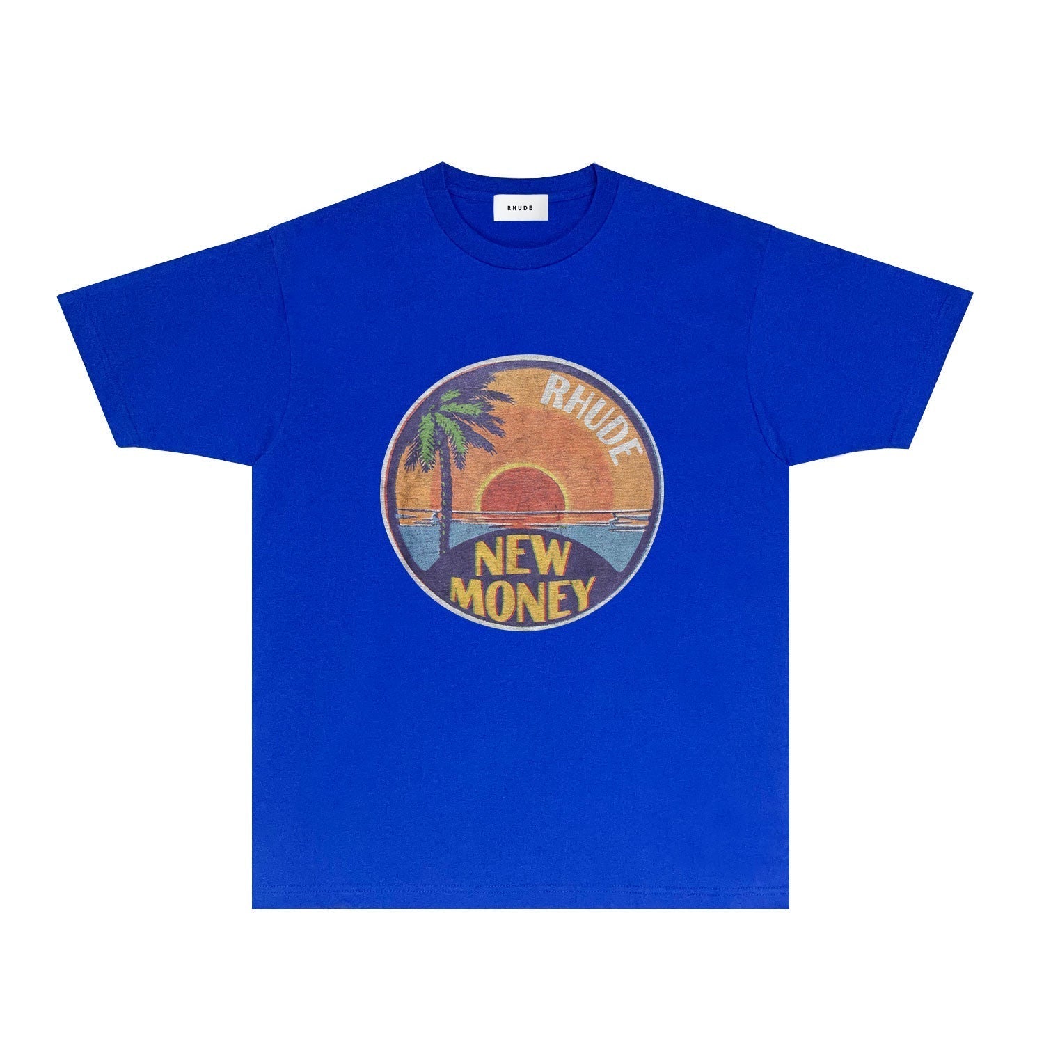 Rhude T Shirts Printed Trendy Pure Cotton