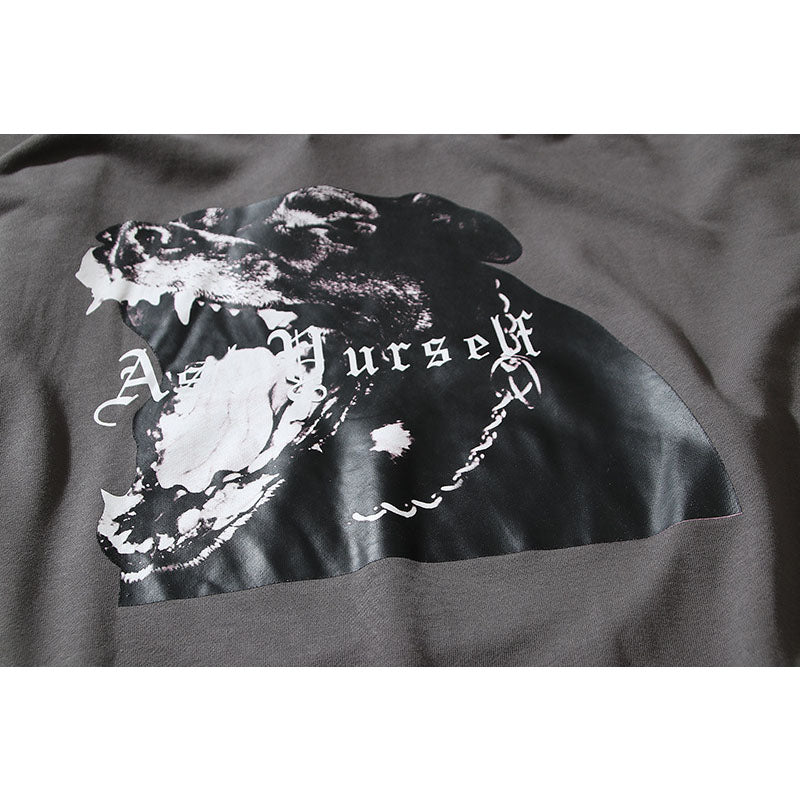Kanye West Sunday Service Hoodie Dog Vintage Print Distressed Terry Hooded Sweater