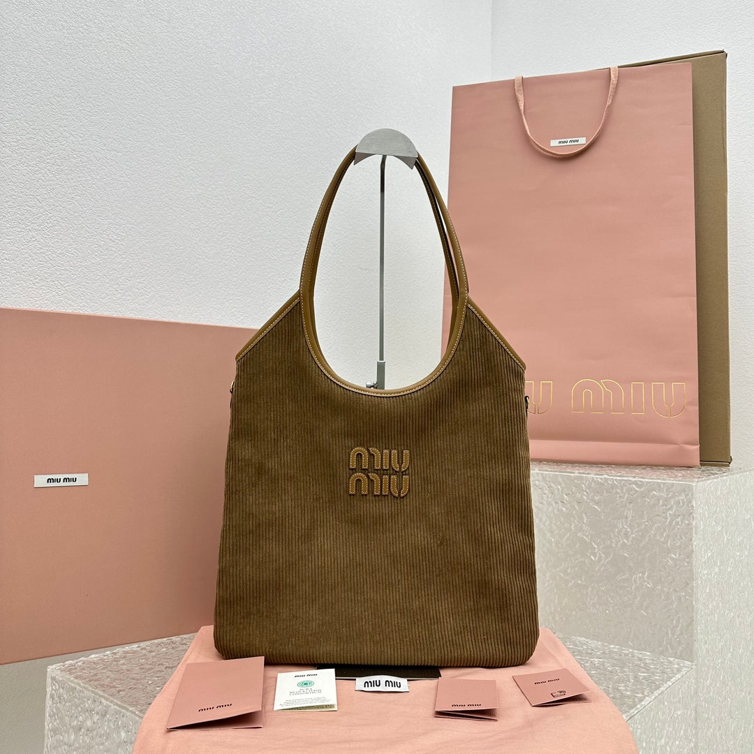 ＭＩ ＭＵ IVY CORDUROY BAG CINNAMON