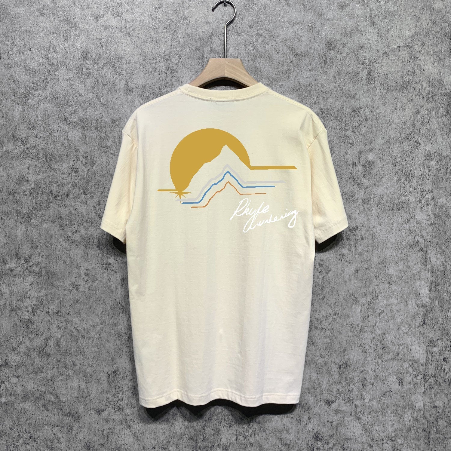 Rhude T Shirts Printed Trendy Pure Cotton