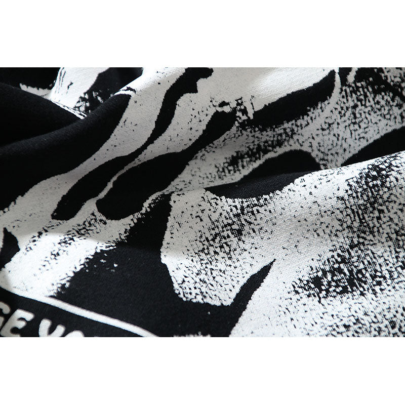 Kanye West Sunday Service Hoodie Ts Cartoon Pattern Rolling Loud Fleece Hoodie