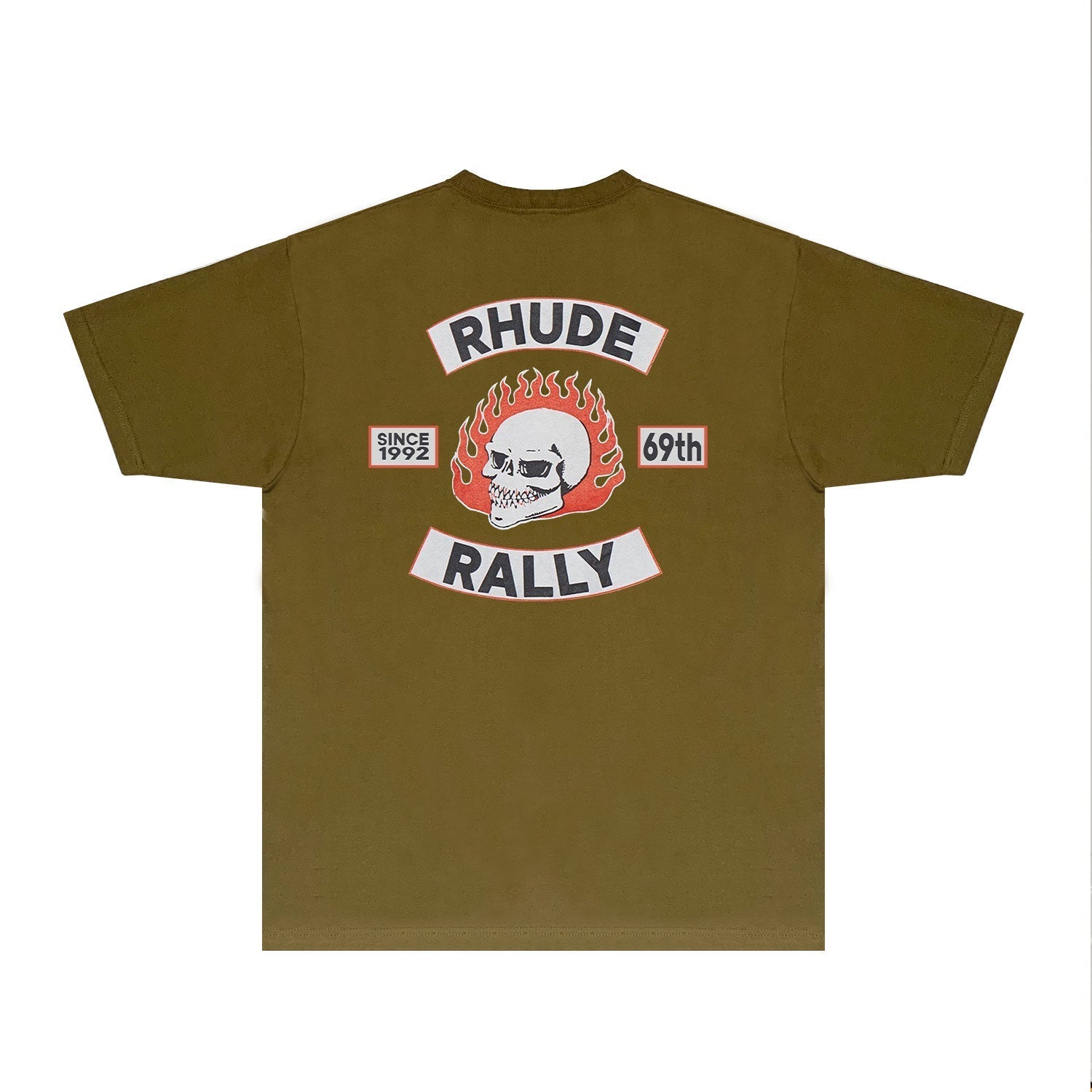 Rhude T Shirts Printed Trendy Pure Cotton