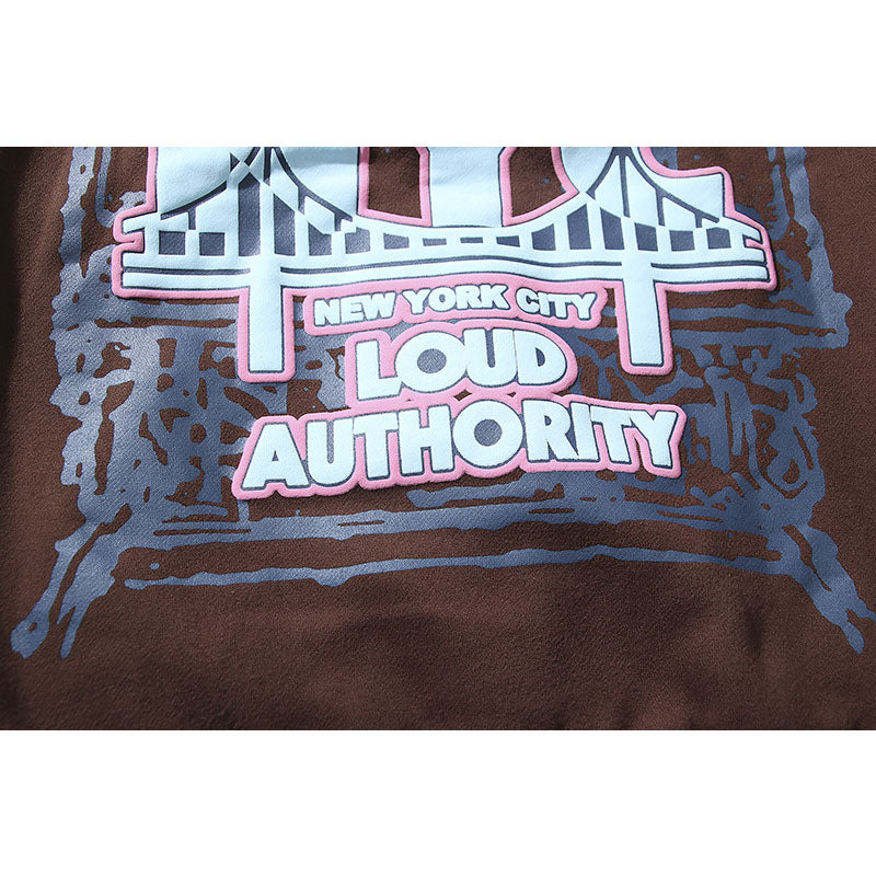 Kanye West Sunday Service Hoodie Autumn And Winter Letter Puff Print Hoodie Fleece-Lined