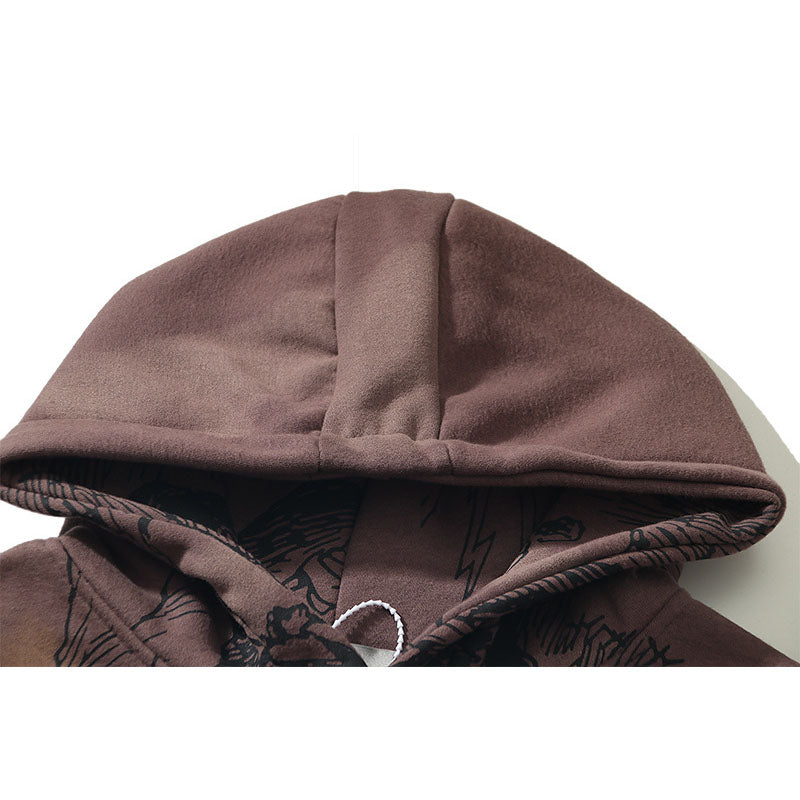 Kanye West Sunday Service Hoodie Vintage Distressed Graffiti Hoodie Loose Autumn And Winter