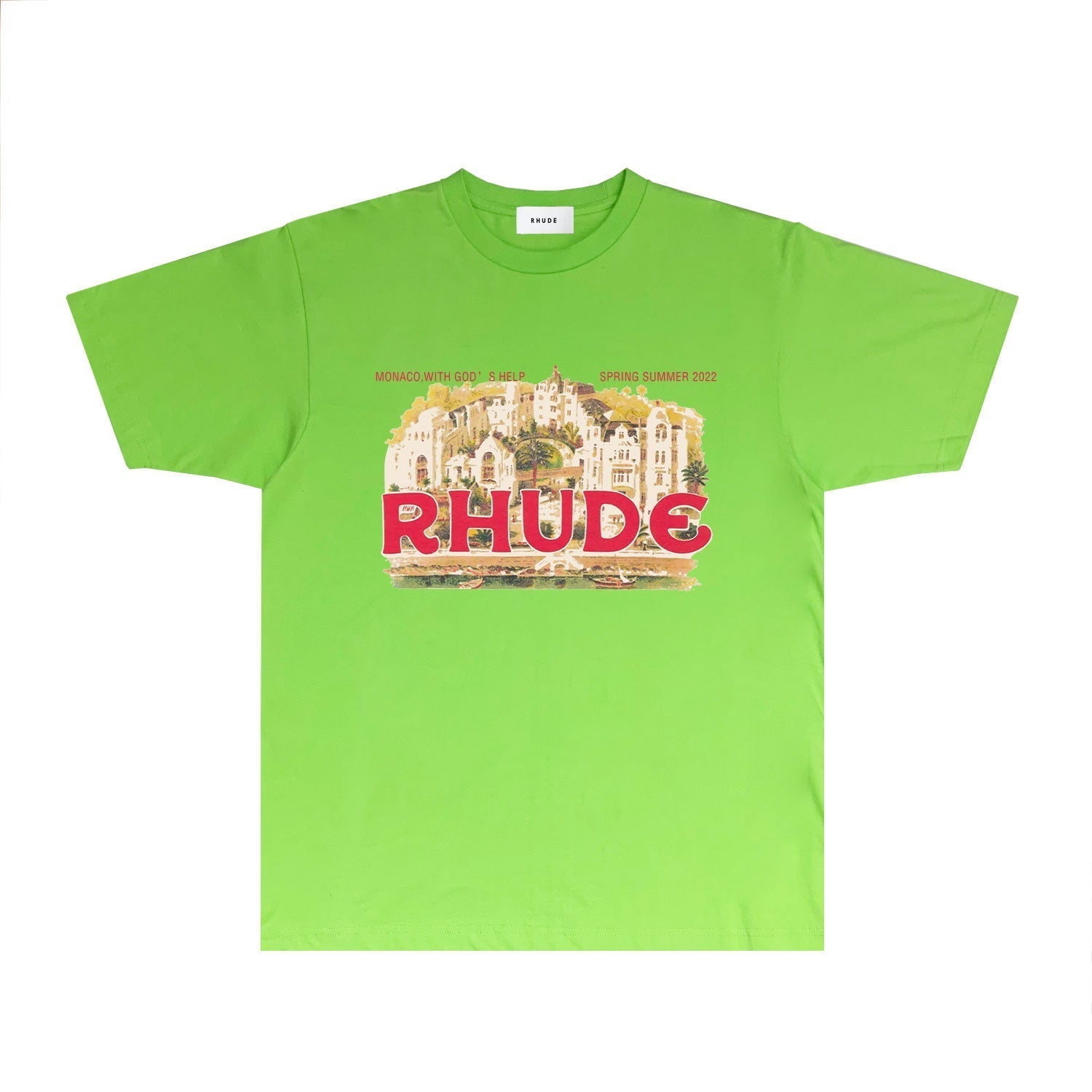 Rhude T Shirts Printed Trendy Pure Cotton