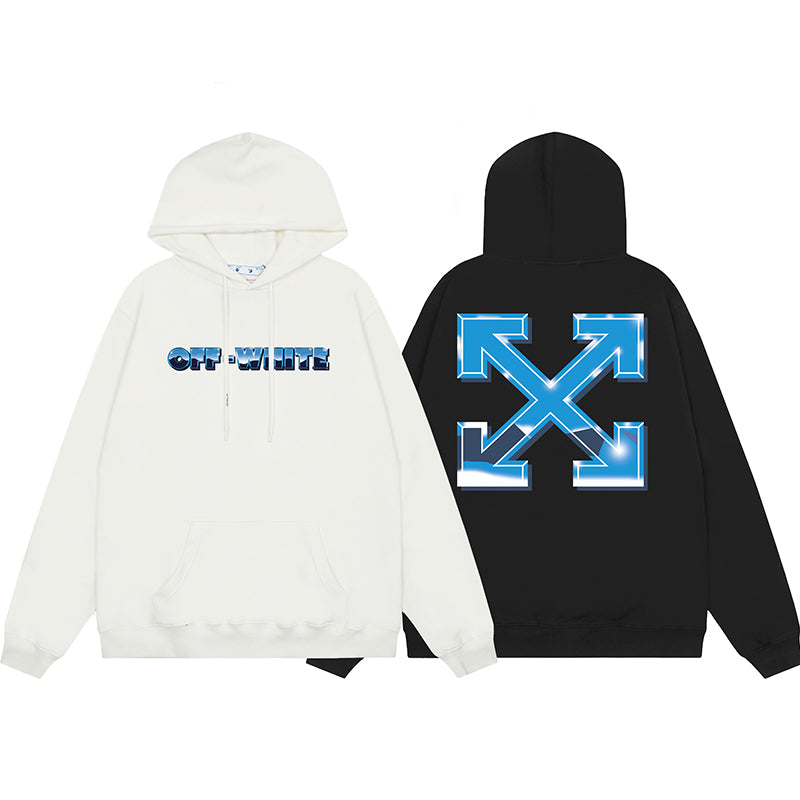 OFF WHITE Hoodie Trendy Street Style Personalized Cotton