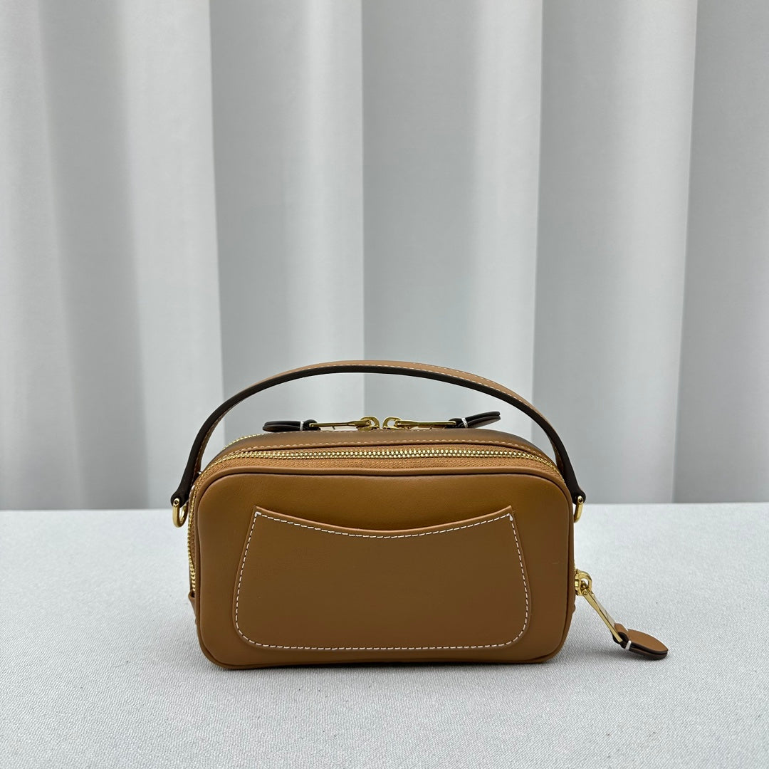 ＭＩ ＭＵ ARCADIE LEATHER BAG OAK