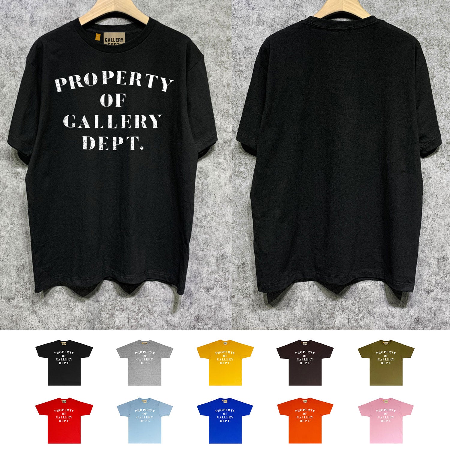 Gallery Dept T Shirt Retro Printed Loose Short-Sleeved Shirt (part2)