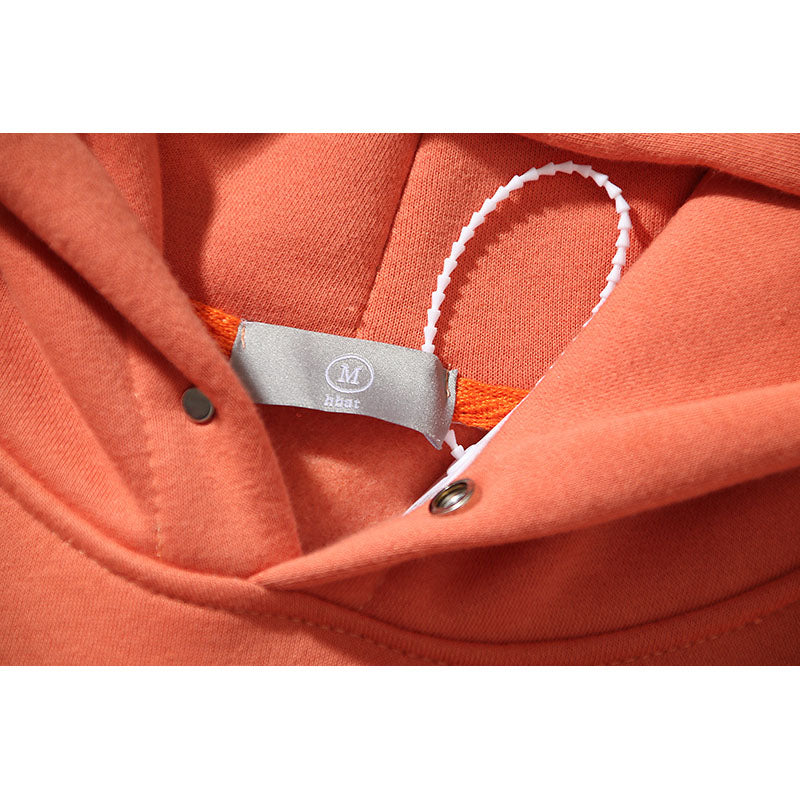 Kanye West Sunday Service Hoodie Oversize Orange Brown Color Matching Hooded Sweater For Men And Women