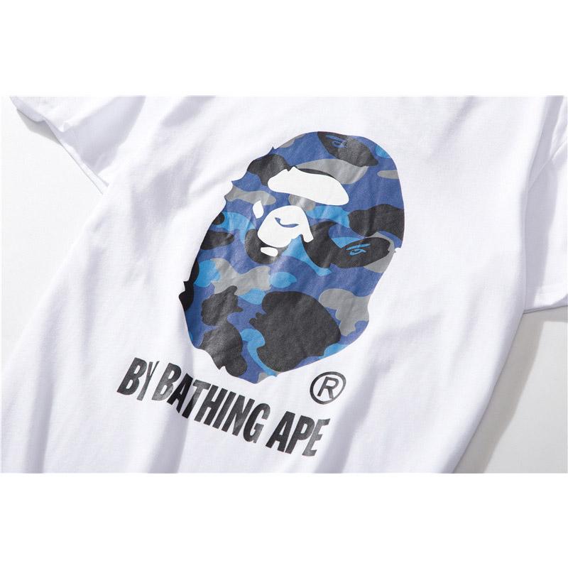 Bathing Ape T Shirt Colorful Avatar Print Male and Female Couples Wear Youth Casual Top